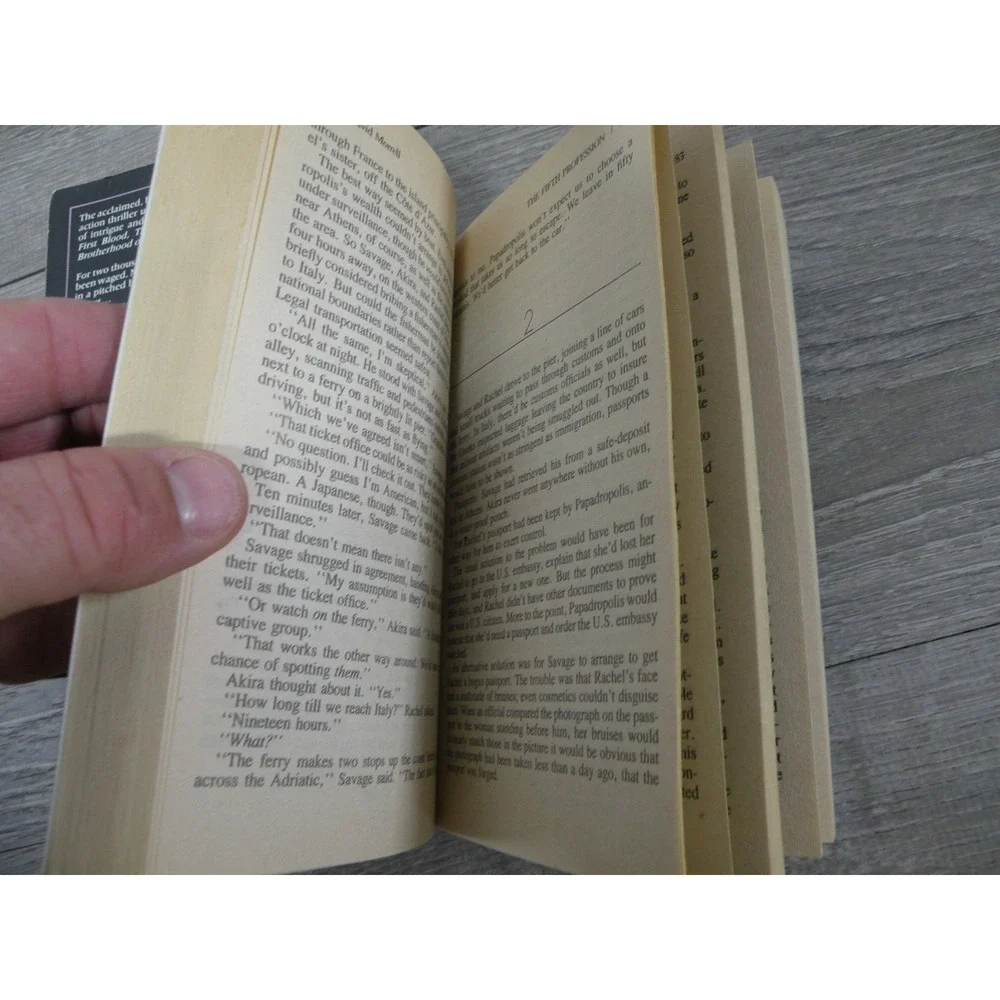 David Morrell Lot 2 Books: The Fifth Profession & The Covenant of the Flame